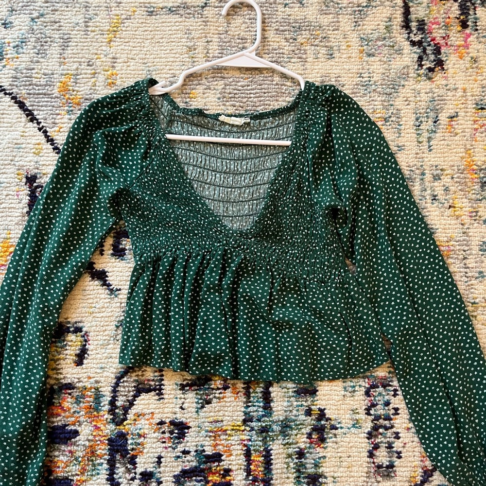 Pacsun Long Sleeve Babydoll Top